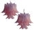 Italian Murano Felci Glass Chandeliers, 1980s, Set of 2 For Sale