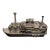 Vintage Natchez Mississippi Riverboat Musical Drink Caddy With Decanter & 6 Shot Glasses For Sale
