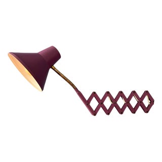 Vintage Space Age Scissor Wall Lamp For Sale