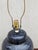 Vintage Dark Blue Ginger Jar Ceramic Table Lamp With Crackle-Style Glazed Finish For Sale In Washington DC - Image 6 of 6