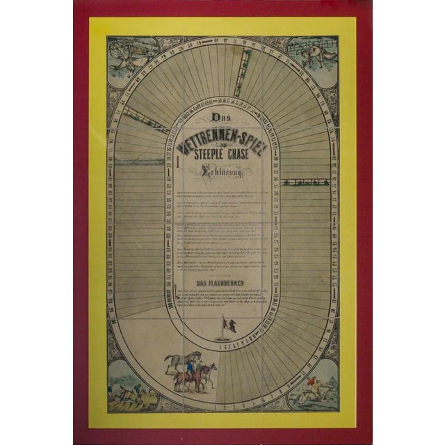 "Baden Baden Steeplechase Game Board" For Sale