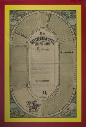 "Baden Baden Steeplechase Game Board"