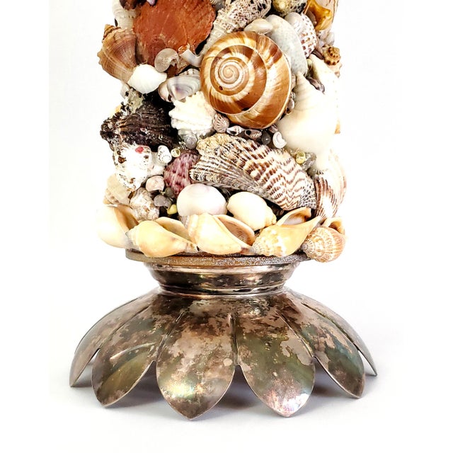 Sculpture Topiary Seashell Shell Christmas Tree For Sale - Image 9 of 13