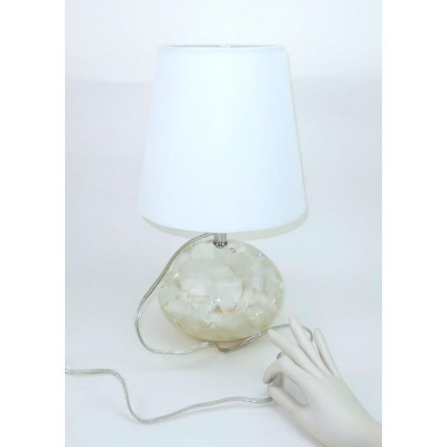 Currey & Company Odette Encased Quartz Acrylic Table Lamp For Sale - Image 15 of 15