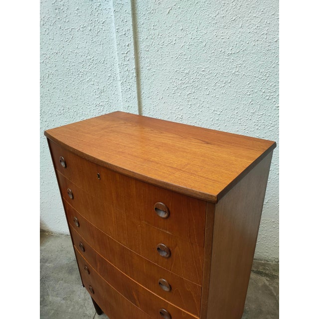 Wood Vintage Chest of Drawers in Teak, 1970 For Sale - Image 7 of 9