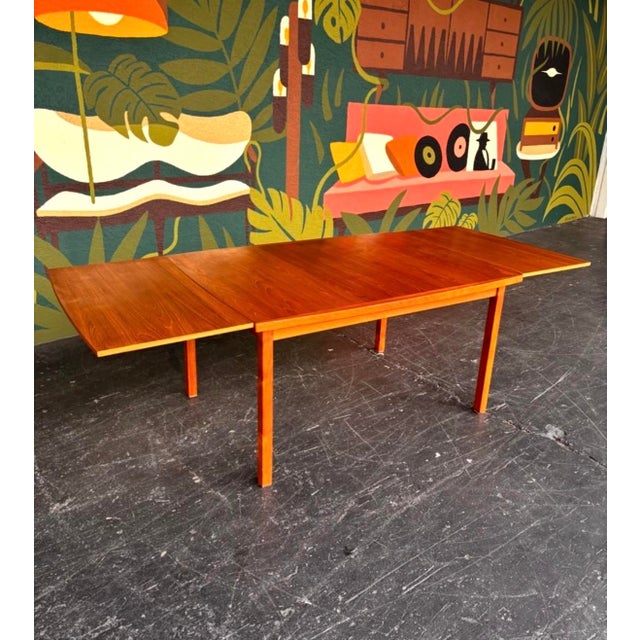 Danish Teak Drawleaf Dining Set For Sale - Image 11 of 16