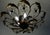 Metal Italian Banci Chandelier in Gilded Metal with Crystal Flower from Banci Firenze, 1950s For Sale - Image 7 of 11