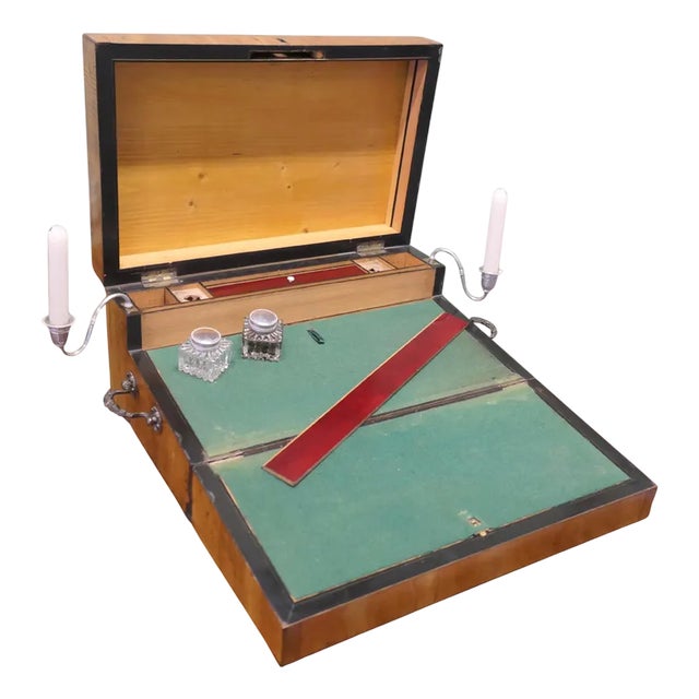 Antique Satinwood Traveling Lap Desk, 1790 For Sale