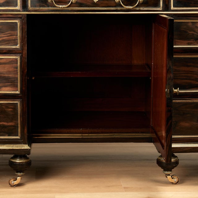 Antique Early 19th Century Dutch Colonial Calamander Desk For Sale - Image 9 of 18