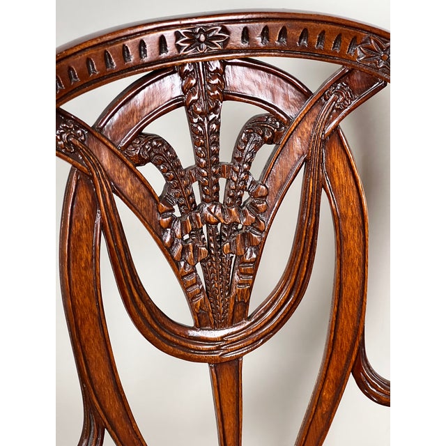 Brown Vintage Pair Wheel Back Side Chairs by Ardley Hall For Sale - Image 8 of 10