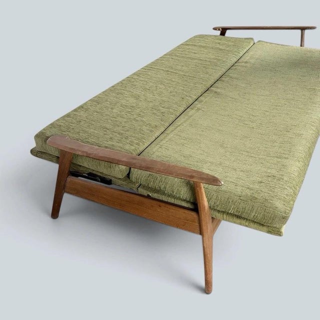Mid-Century Danish Teak Three-Seater Daybed For Sale - Image 5 of 6