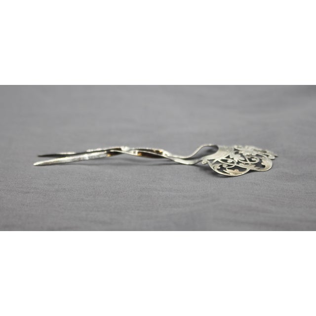 Metal 1898 Edwardian Sterling Silver English Hair Pin For Sale - Image 7 of 7