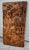 Vintage (1970's) Wall Plaque has a Tropical/Rustic Style. Made of Wood -Teak. Figural Details. The Measurements: 23"W x...