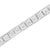 Haus of Brilliance .925 Sterling Silver Brilliant-Cut Round Diamond Square Frame Miracle-Set Tennis Bracelet - Size 7" For Sale - Image 4 of 7
