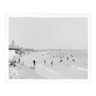 Vintage Coastal Beach Photo, 1900 – 50" X 40" For Sale