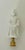 Antique Chinese White glazed porcelain Quan Yon figurine on a brass base as lamp finial.