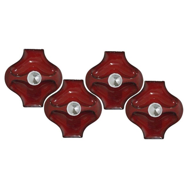 German Red Ceramic Wall Light by Hustadt Keramik, 1970 For Sale - Image 16 of 16