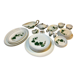 1930s Matlox Usa Pottery Poppytail Dishes- 40 Pieces