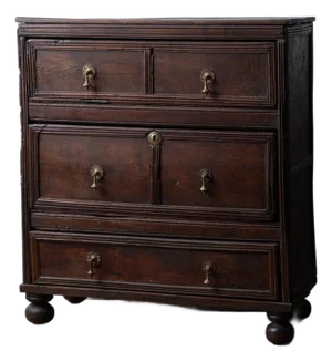 Jacobean Oak Chest of Drawers, 17th Century