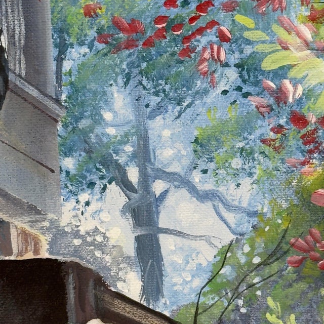 Vintage Original John W. Jones Painting Laurens Street Charleston Sc For Sale - Image 9 of 12