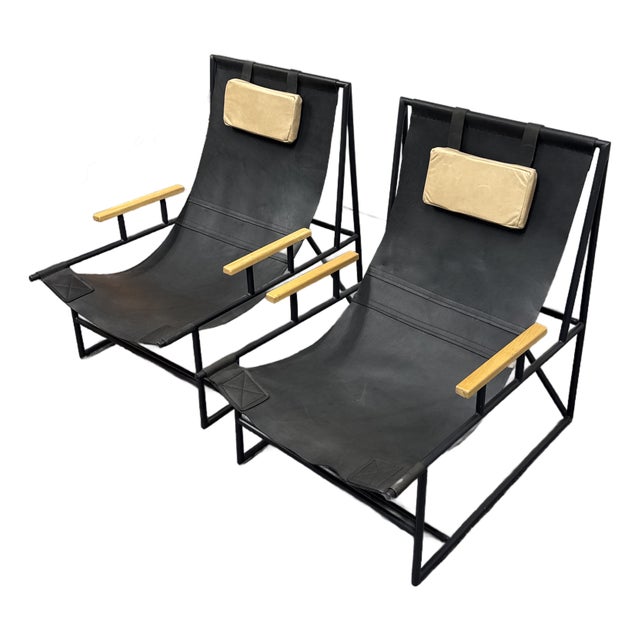 Four Hands Judson Sling Chairs, Pair For Sale