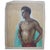 1920s Robert Whitmore Double-Sided Oil Painting Male Against Green Background For Sale - Image 5 of 11