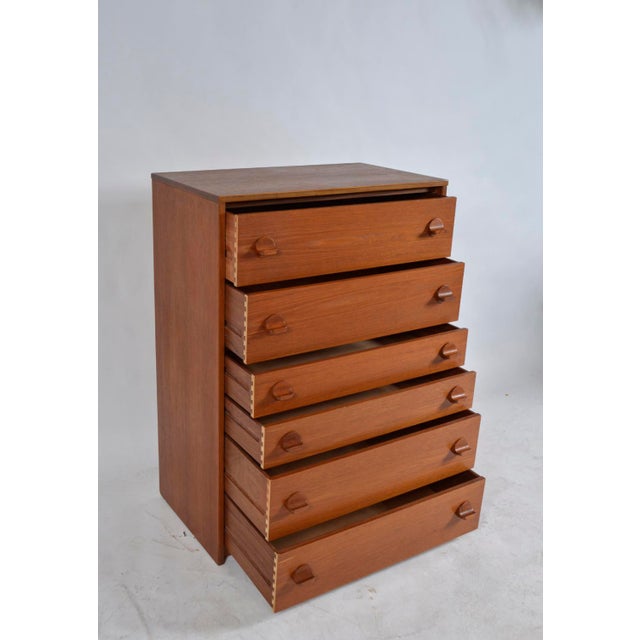 Mid-Century Teak Tallboy Chest of Drawers by Stag in the style of Cantata Range by Ron Carter, 1960s For Sale - Image 14 of 18