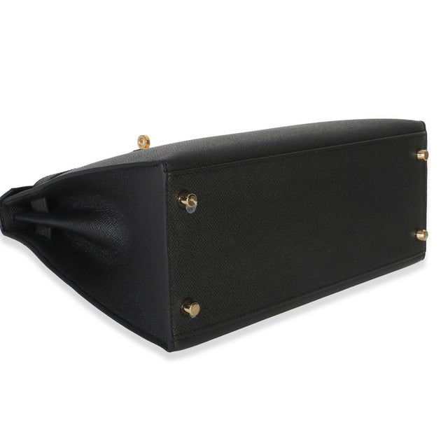 Black Epsom Sellier Kelly 28 PHW For Sale In New York - Image 6 of 9