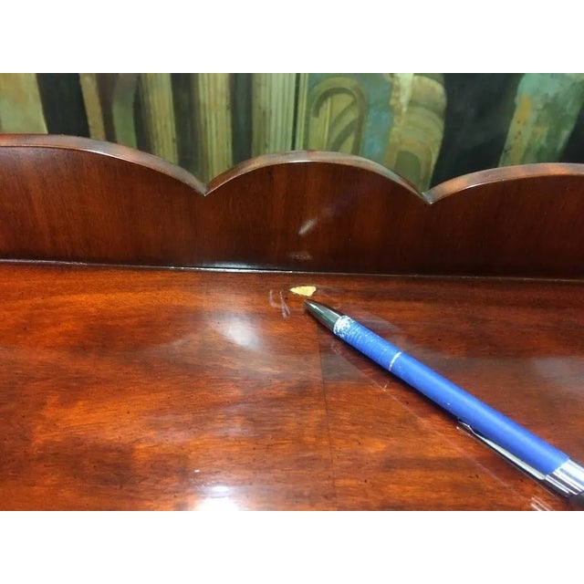 Vintage Mahogany Secretary Desk, Open Secretary Desk For Sale - Image 13 of 13