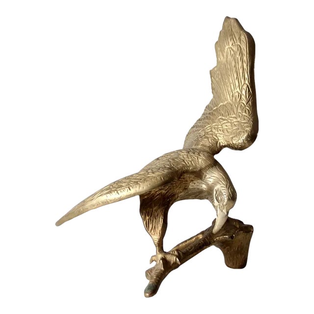 Vintage Brass Eagle Sculpture Chairish