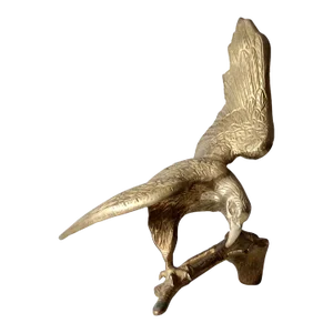 Vintage Brass Eagle Sculpture