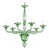 Sculptural Linear Rigadin Green Murano Glass Chandelier by Simoeng For Sale