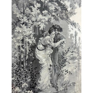 Silk Paintings, 1890s-1910s, Set of 2 For Sale