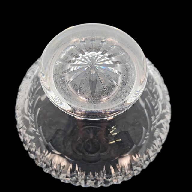 Late 20th Century Waterford Crystal Heavy Cut Footed Centerpiece Bowl For Sale - Image 11 of 12