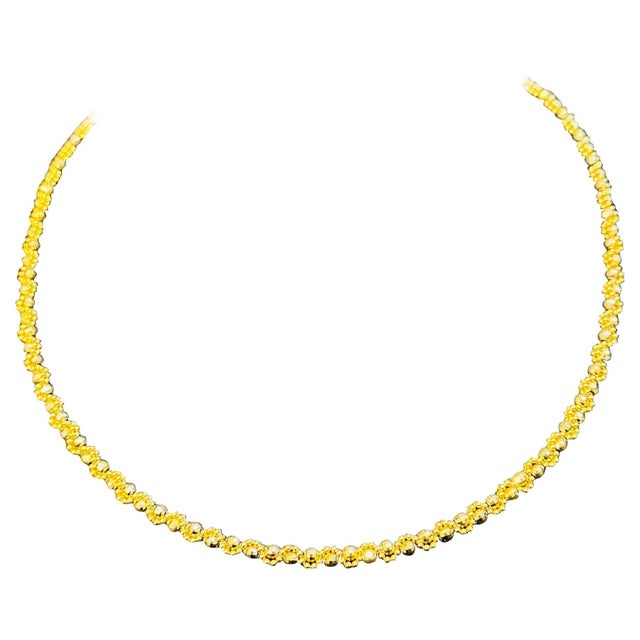 2010s Vintage 14 Karat Yellow Gold 13 Gm, Twisted Chains With Balls in Between For Sale - Image 5 of 14