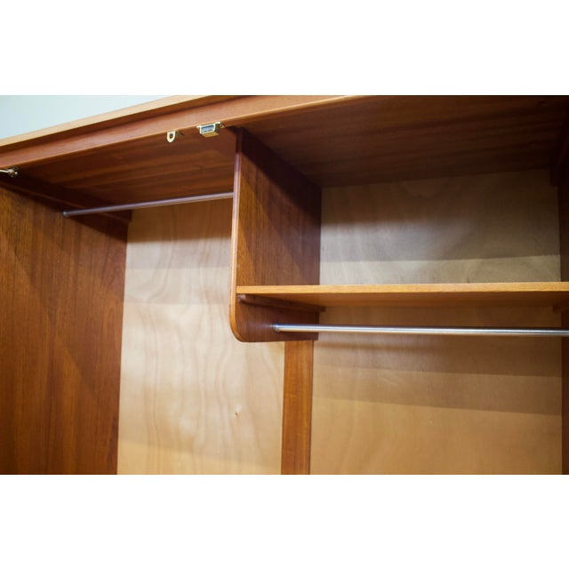Wood Mid-Century Modern Wardrobe in Teak and Veneer from McIntosh, 1960s For Sale - Image 7 of 10