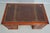 English Yew Wood Brown Leather Top 3 Part Desk For Sale In Philadelphia - Image 6 of 18