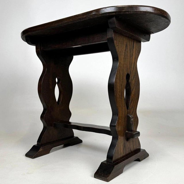 Wood 20th Century English Oak Side Table For Sale - Image 7 of 12