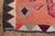 1970s Vintage Handmade Wool Cotton Pink Runner Rug For Sale - Image 10 of 11