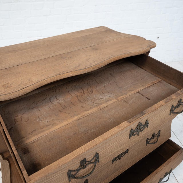 Wood Late 19th Century Dutch Oak Chest of Drawers, 1880s For Sale - Image 7 of 10