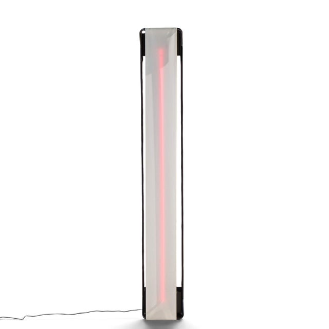 Mid 20th Century Dan Chelsea and Rudi Stern for George Kovacs Mid Century Modern Neon Torchiere Floor Lamp For Sale In Chicago - Image 6 of 8