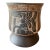 1970s Ceramic Pot With Aztec Warrior For Sale