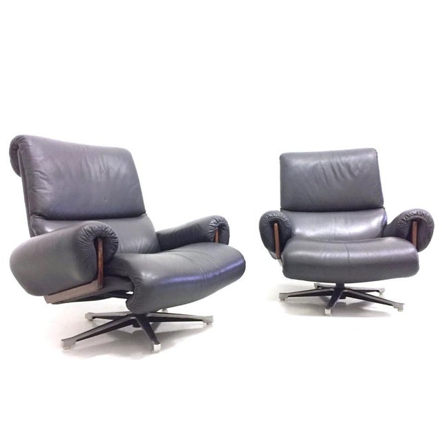 Modern Vintage Strassle Armchairs by André Vandenbeuck for Strässle, 1960s, Set of 2 For Sale - Image 3 of 11