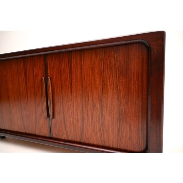 Vintage Danish Tambour Door Cabinet from Dyrlund, 1970s For Sale - Image 14 of 15