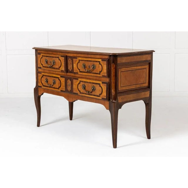 Wood 18th Century French Cherrywood Commode For Sale - Image 7 of 7