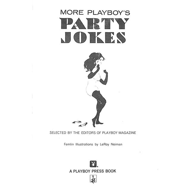 Traditional "More Playboy's Party Jokes" 1965 For Sale - Image 3 of 7