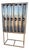 Global Views Horn Inlay Bar Cabinet Black/Antique Brass For Sale