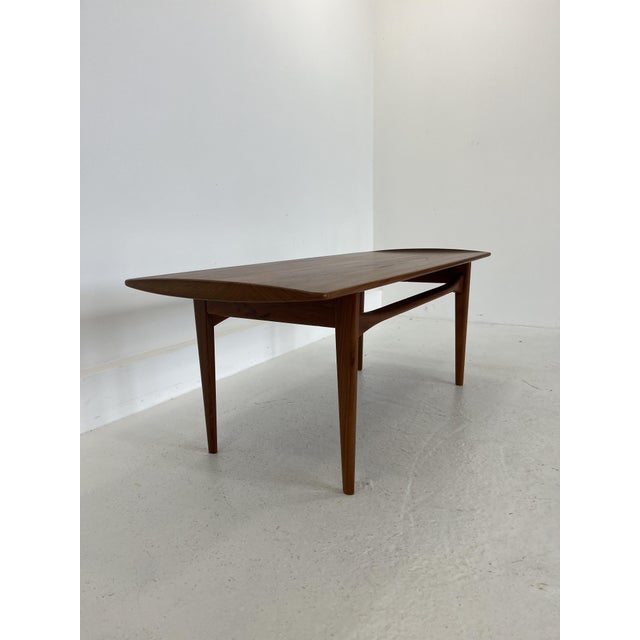 Brown Mid-Century Modern Model FD 503 Coffee Table by Tove Kindt-Larsen for France & Son, 1960s For Sale - Image 8 of 11