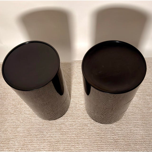 Kartell Pair of Black Kartell Componibili Storage Cabinets, Anna Castelli Ferrieri, Italy, 1970s For Sale - Image 4 of 7