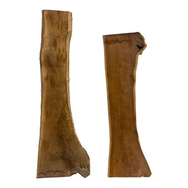 Live Edge Walnut Wood Slab - Two Available For Sale